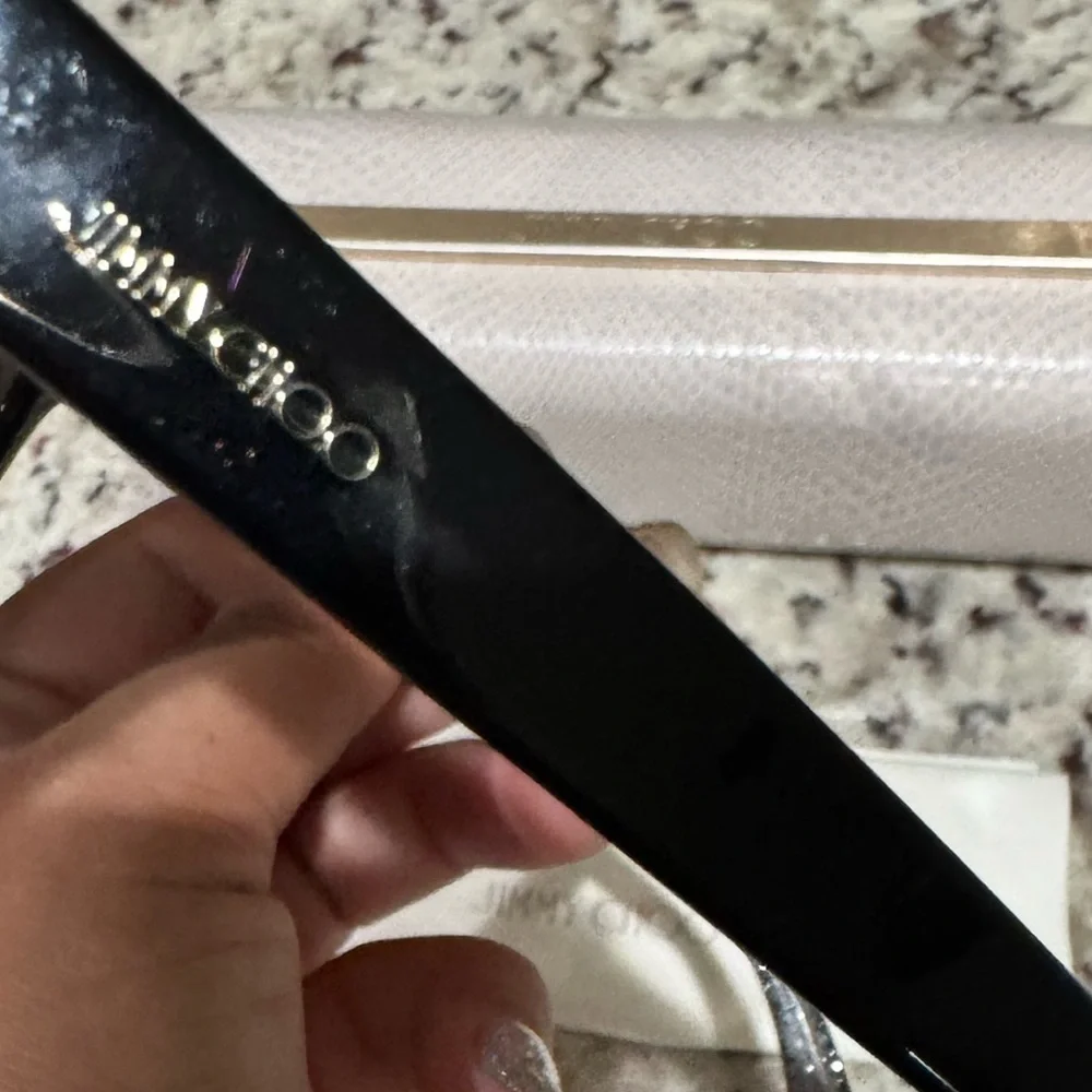 Jimmy Choo Elegant Black sparkle ✨ Sunglasses